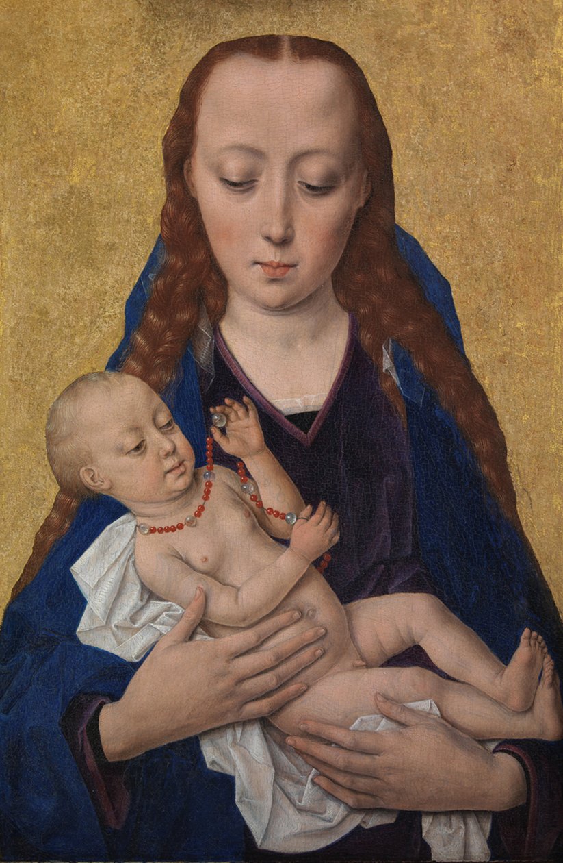 Jomfru og barn, etter 1454 (tempera på panel) av Dirck Bouts