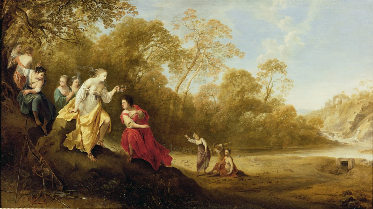 Kroningen av Mirtillo av Dirck van der Lisse