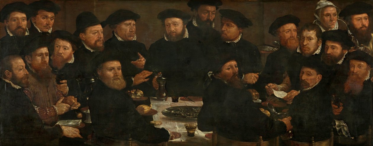 Bankett med atten gardister fra Squad L, Amsterdam 1566, kjent som 