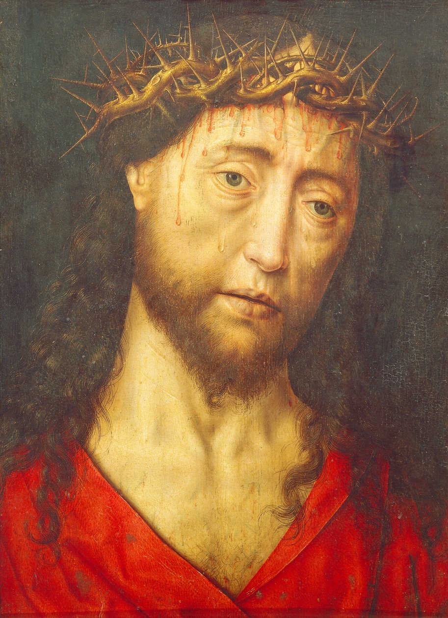 Kristi hode kronet med torner, av Dieric Bouts Elder (ca. 1415-1475) av Dirck Bouts