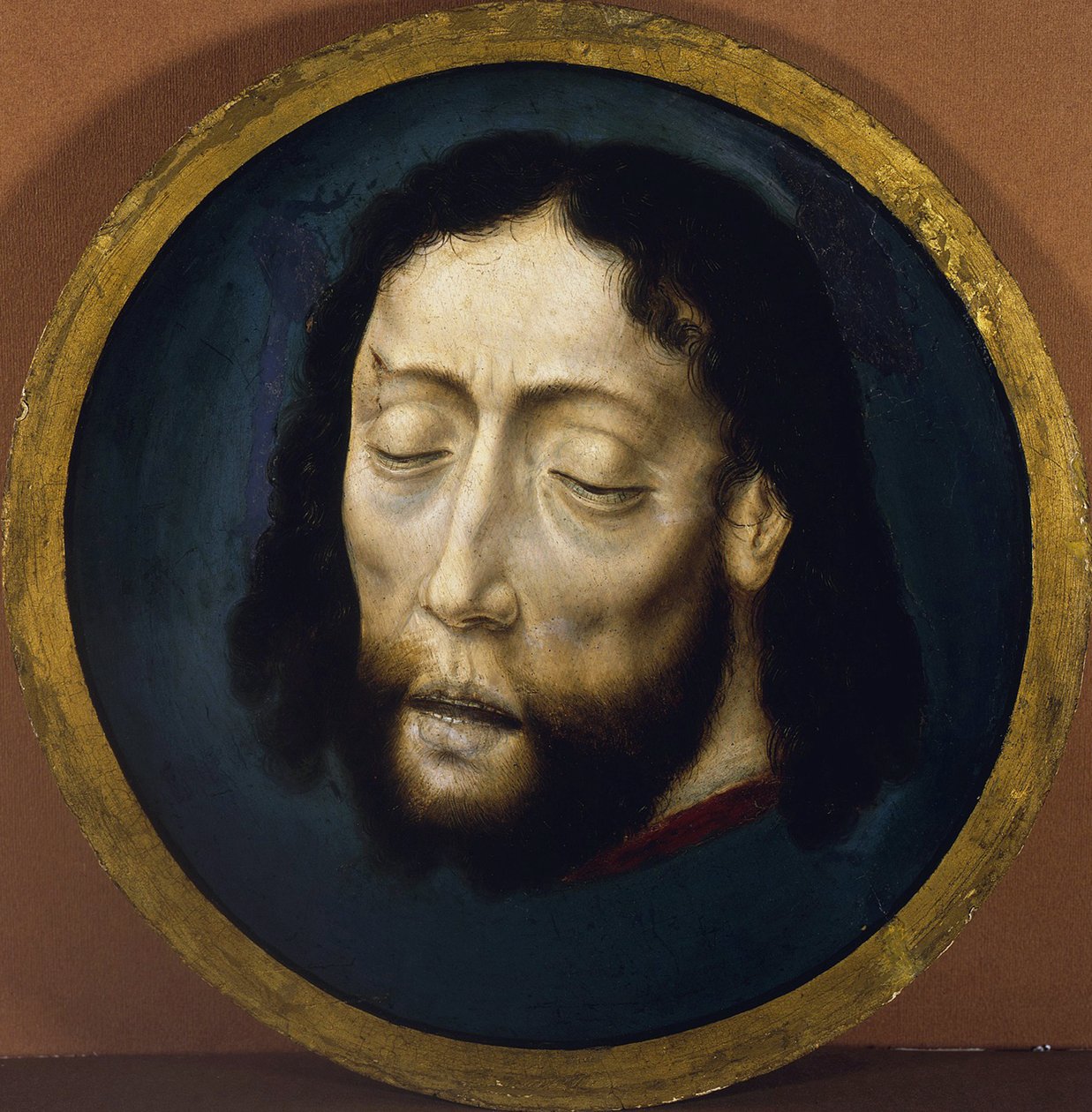 The Head of St. John the Baptist par Bouts, Dirk (1410/20-1475). Tempera på panel, størrelse : D 30,8 av Dirck Bouts