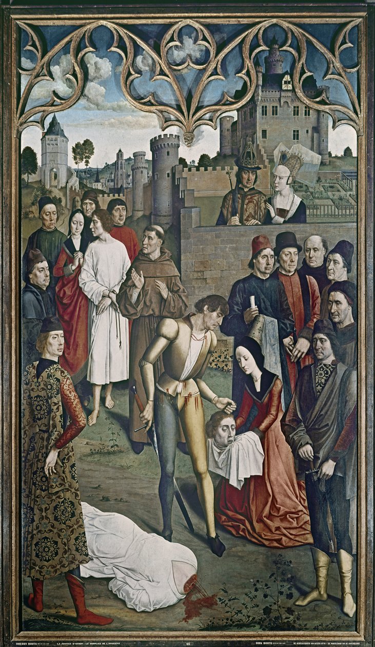 The Justice of the Emperor Otto: The Execution of the Innocent Man, 1473-75 (se også 3672) av Dirck Bouts