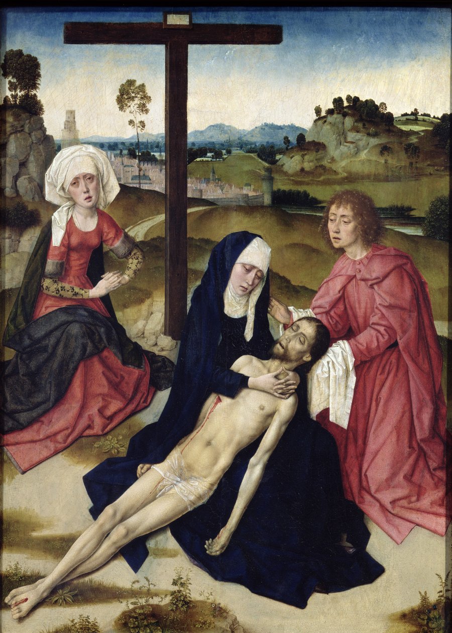 The Lamentation, ca. 1455-60 (olje på panel) av Dirck Bouts