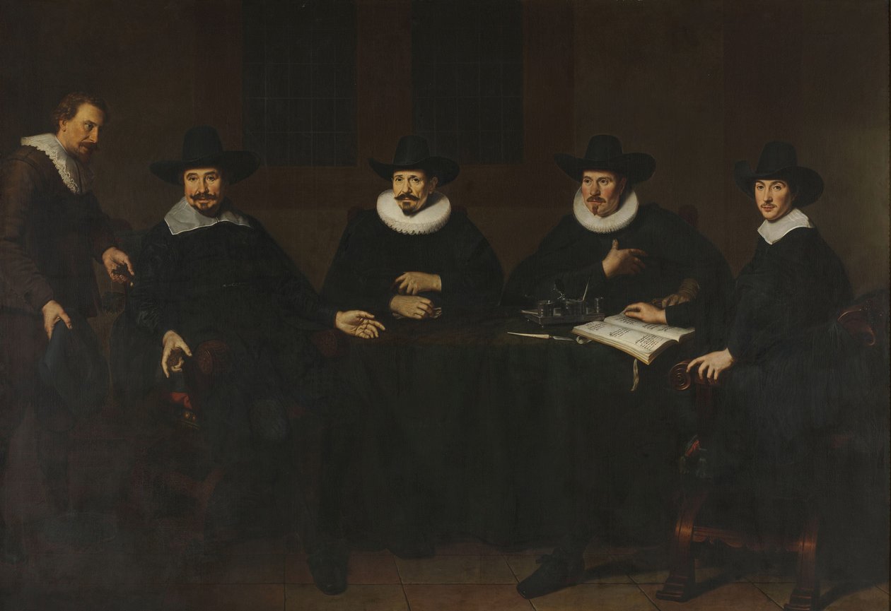 Kapteinene på Saainering i Amsterdam, 1643 av Dirck Dircksz. van Santvoort