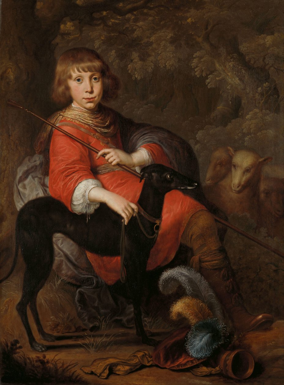 Portrett av Martinus Alewijn Martin Alewijn (1634-84). Sun od Abraham Alewijn og Geertruid Hooftman av Dirck Dircksz. van Santvoort