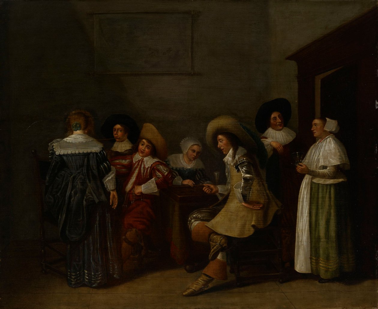 Et muntert selskap av Dirck Hals