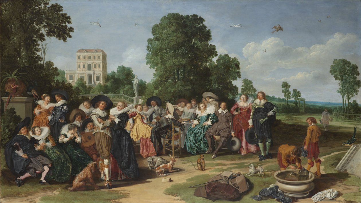 The Fete Champetre av Dirck Hals