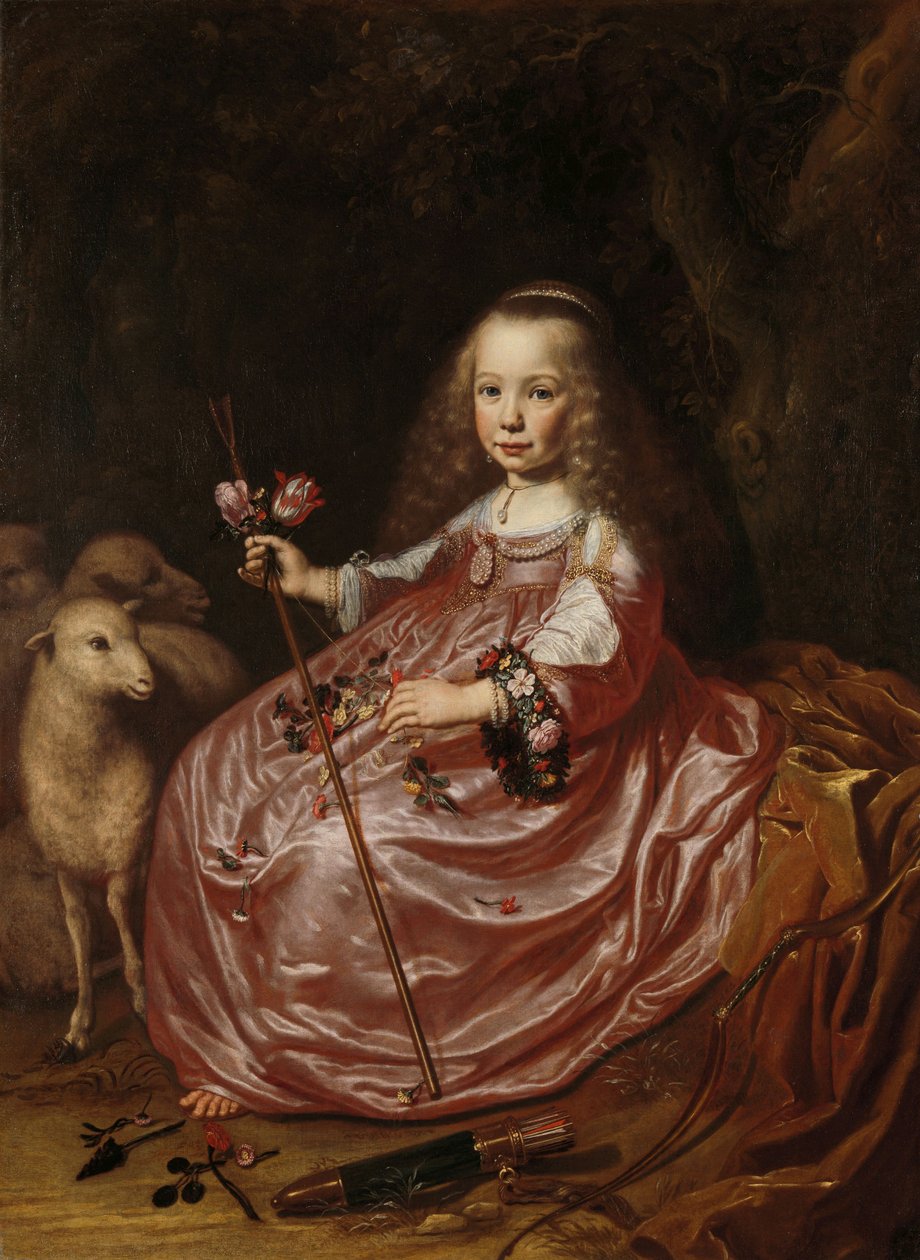 Portrett av Clara Alewijn, 1644 av Dirck Santvoort