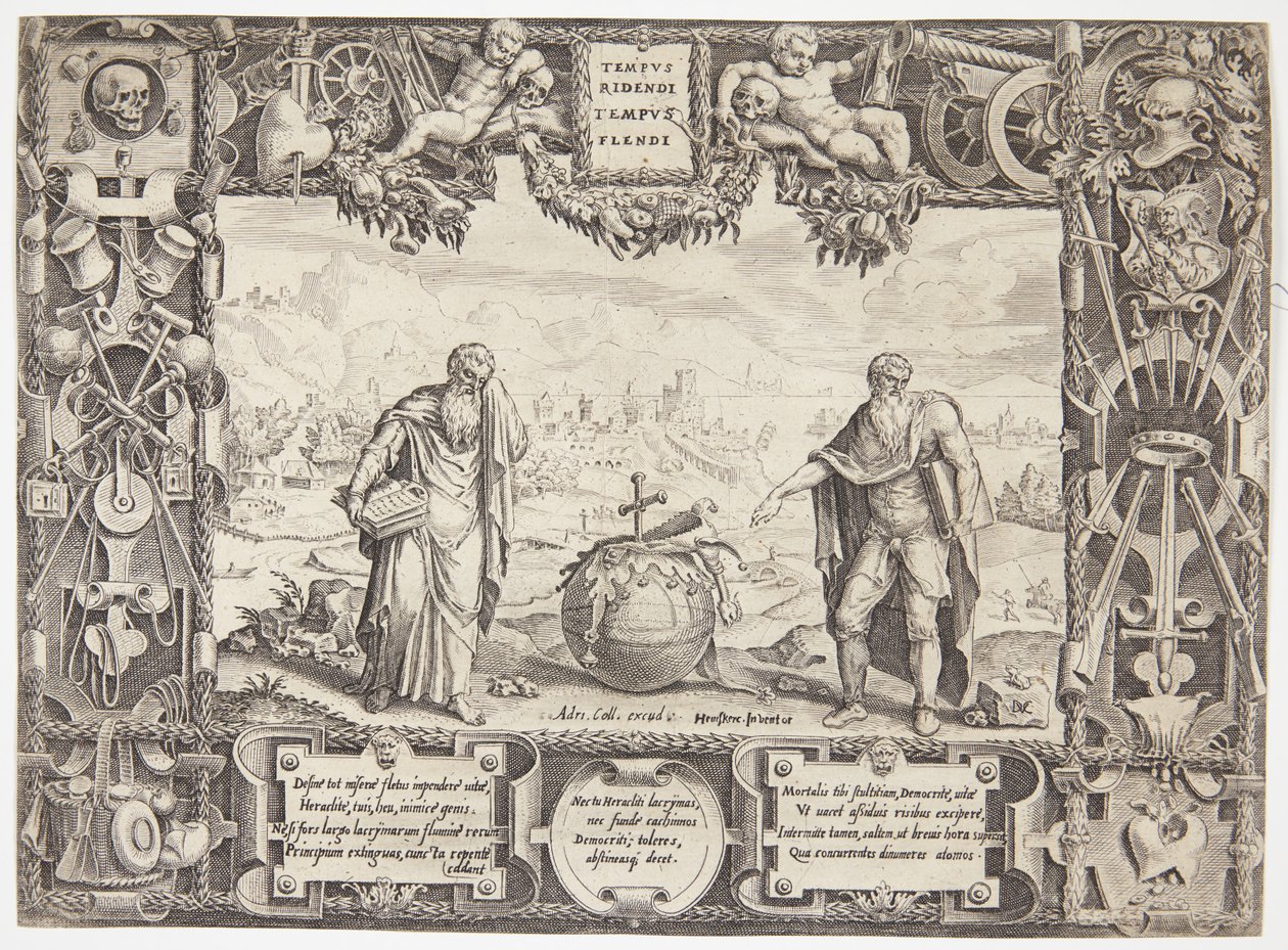 Heraclitus og Demokritus, eller formaning om utholdenhet og overbærenhet av Dirck Volckertsz. Coornhert