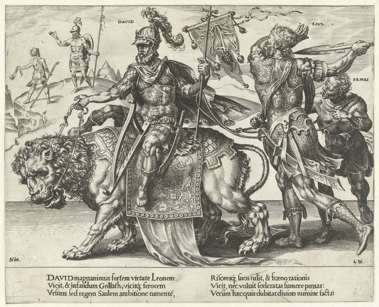 Davids triumf Triumph of Patience (serietittel) Patientiae Trivmphvs (serietittel) av Dirck Volckertsz. Coornhert