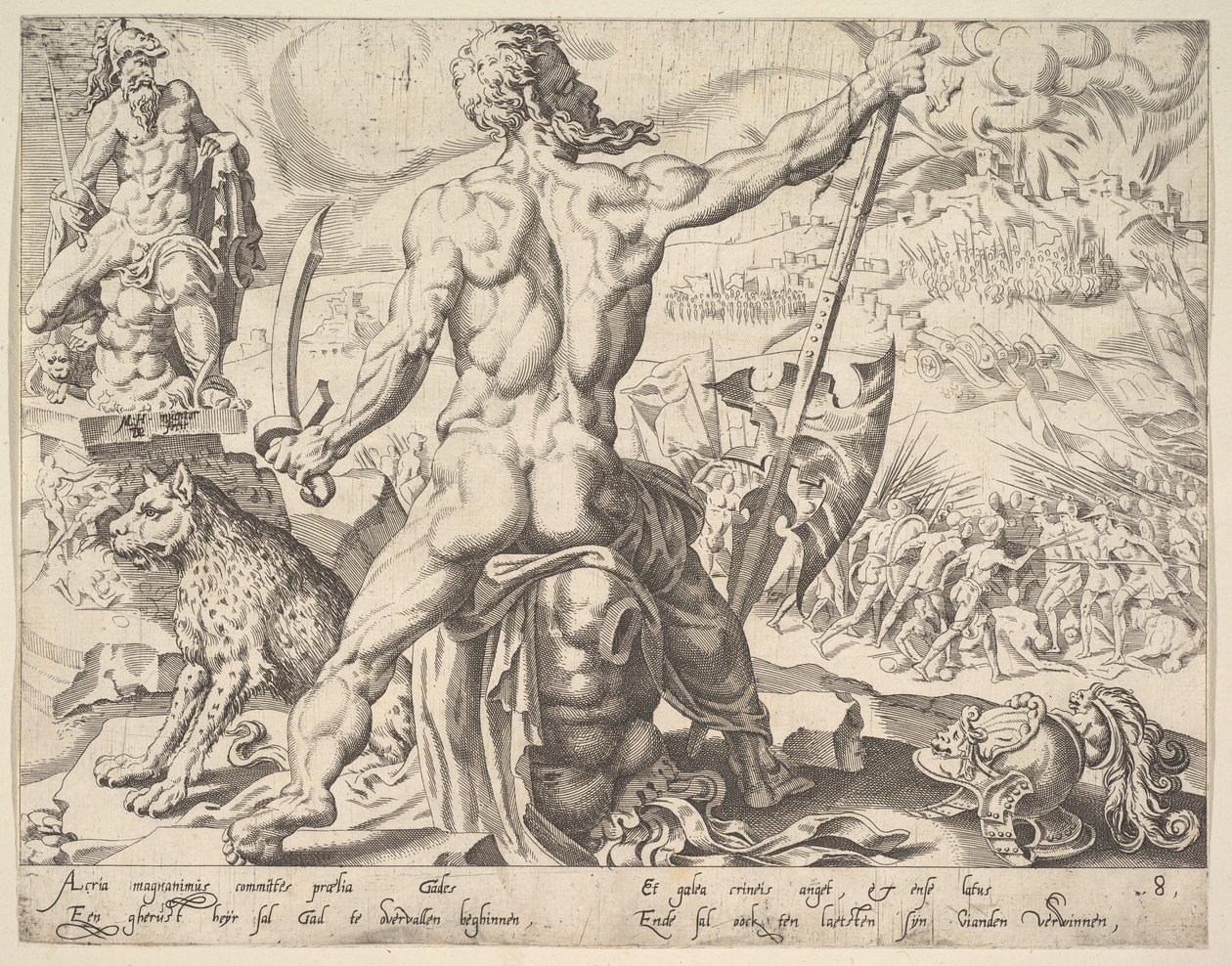 Gad, fra serien The Twelve Patriarchs, 1550. av Dirck Volkertsen Coornhert