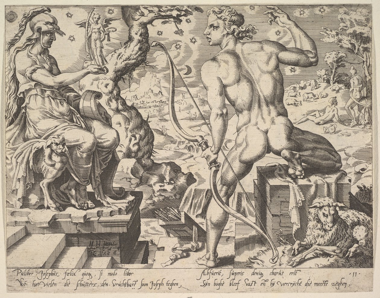Joseph, fra serien The Twelve Patriarchs, 1550. av Dirck Volkertsen Coornhert
