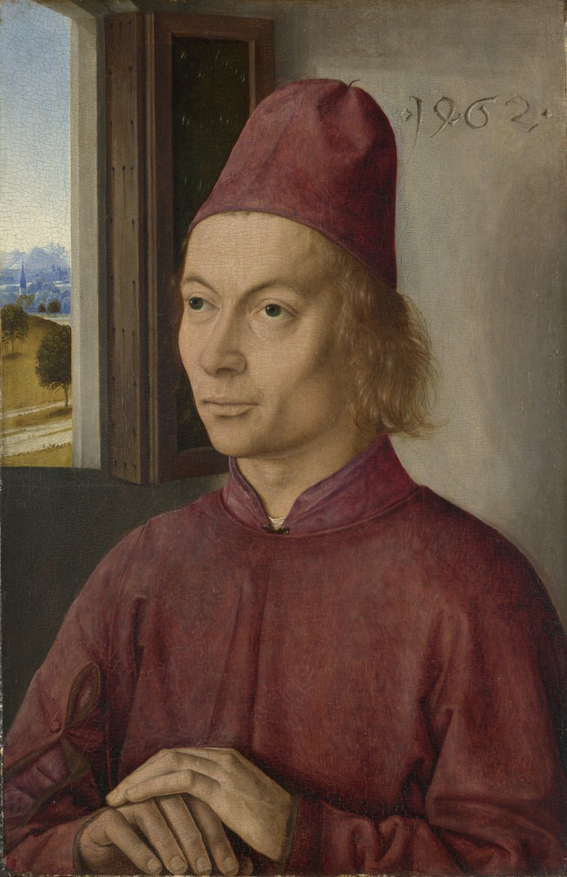 Portrett av en mann Jan van Winckele, 1462 av Dirk Bouts