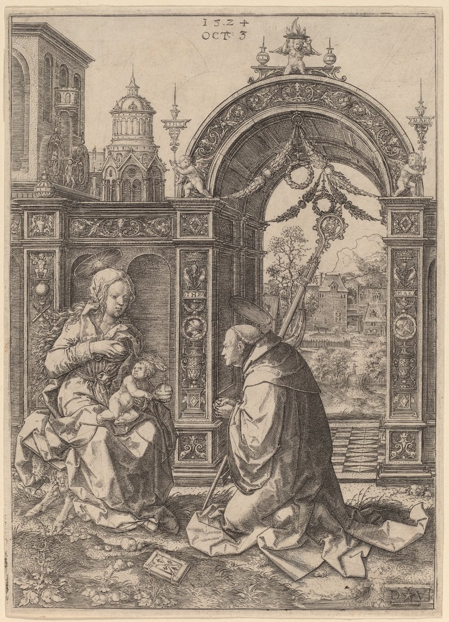 Visjonen om Saint Bernard av Dirk Jacobsz Vellert