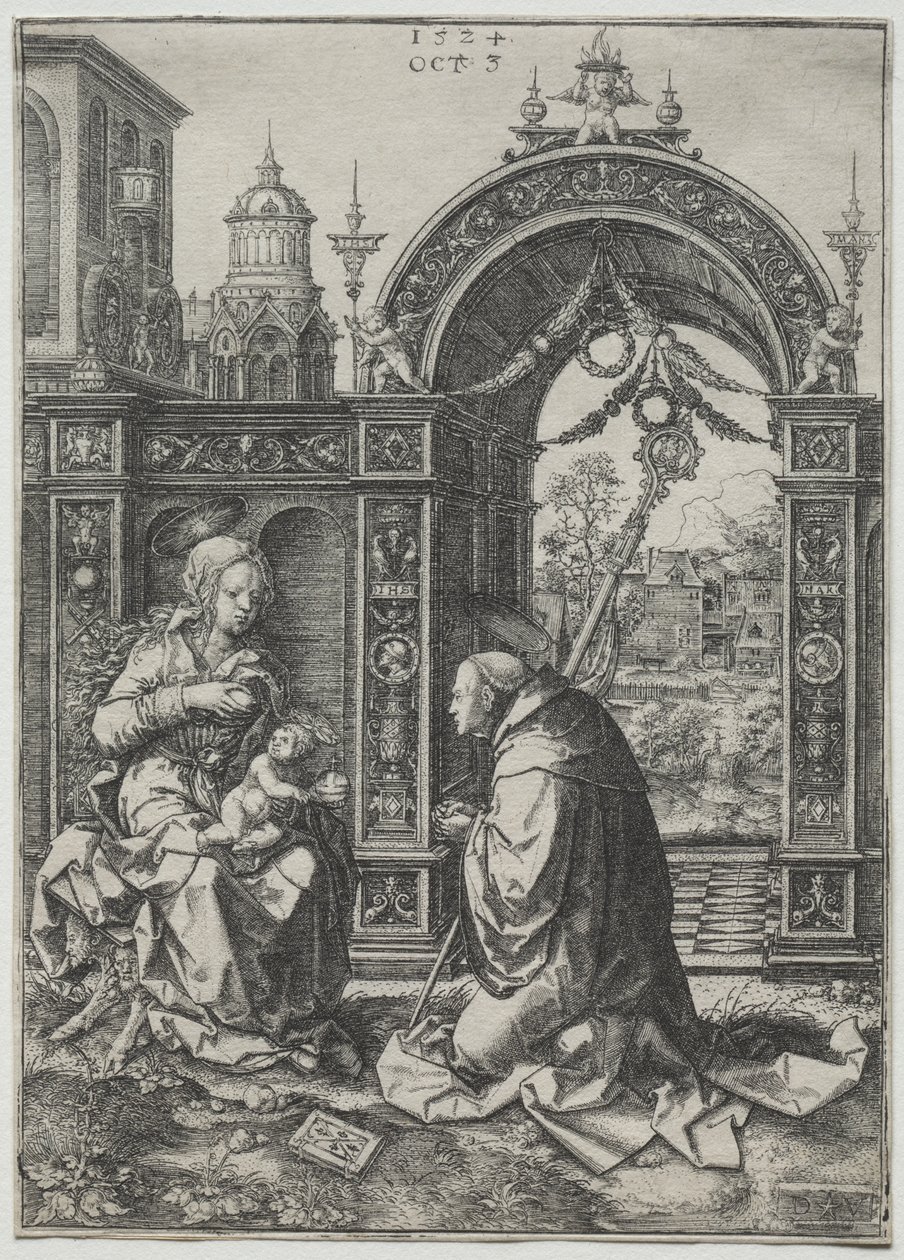 Visjonen til St. Bernard av Dirk Jacobsz Vellert