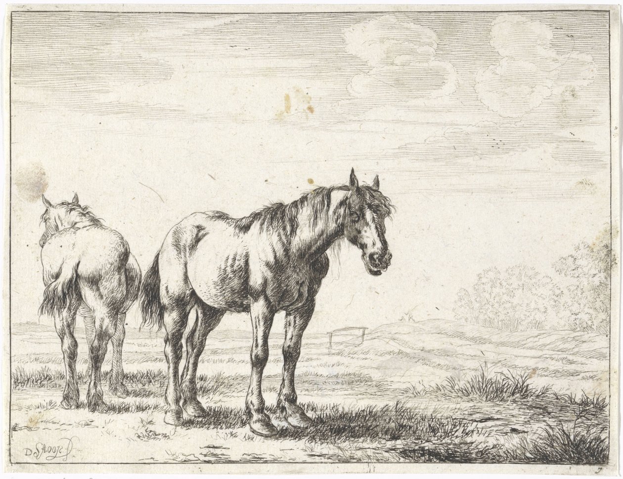 To hester i et landskap Hester (serietittel) av Dirk Stoop