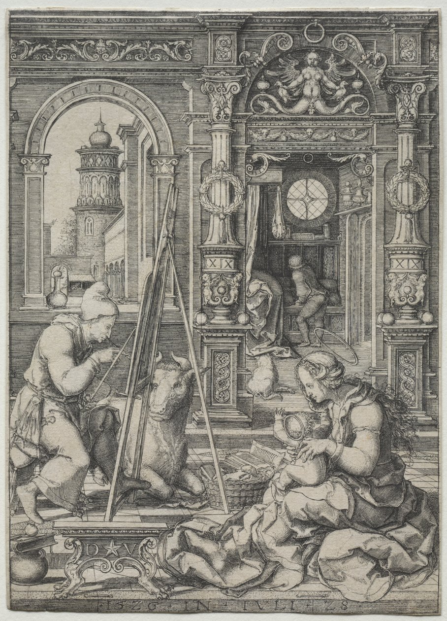 St. Luke maler jomfruen av Dirk Vellert