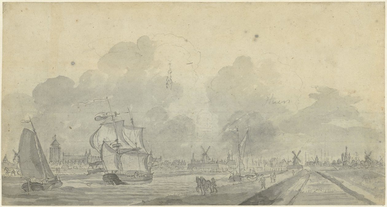Utsikt over Zierikzee av Dirk de Jong
