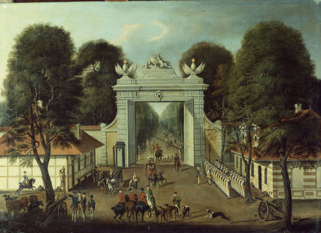Jakthytte i Potsdam, ca. 1735 av Dismar Degen