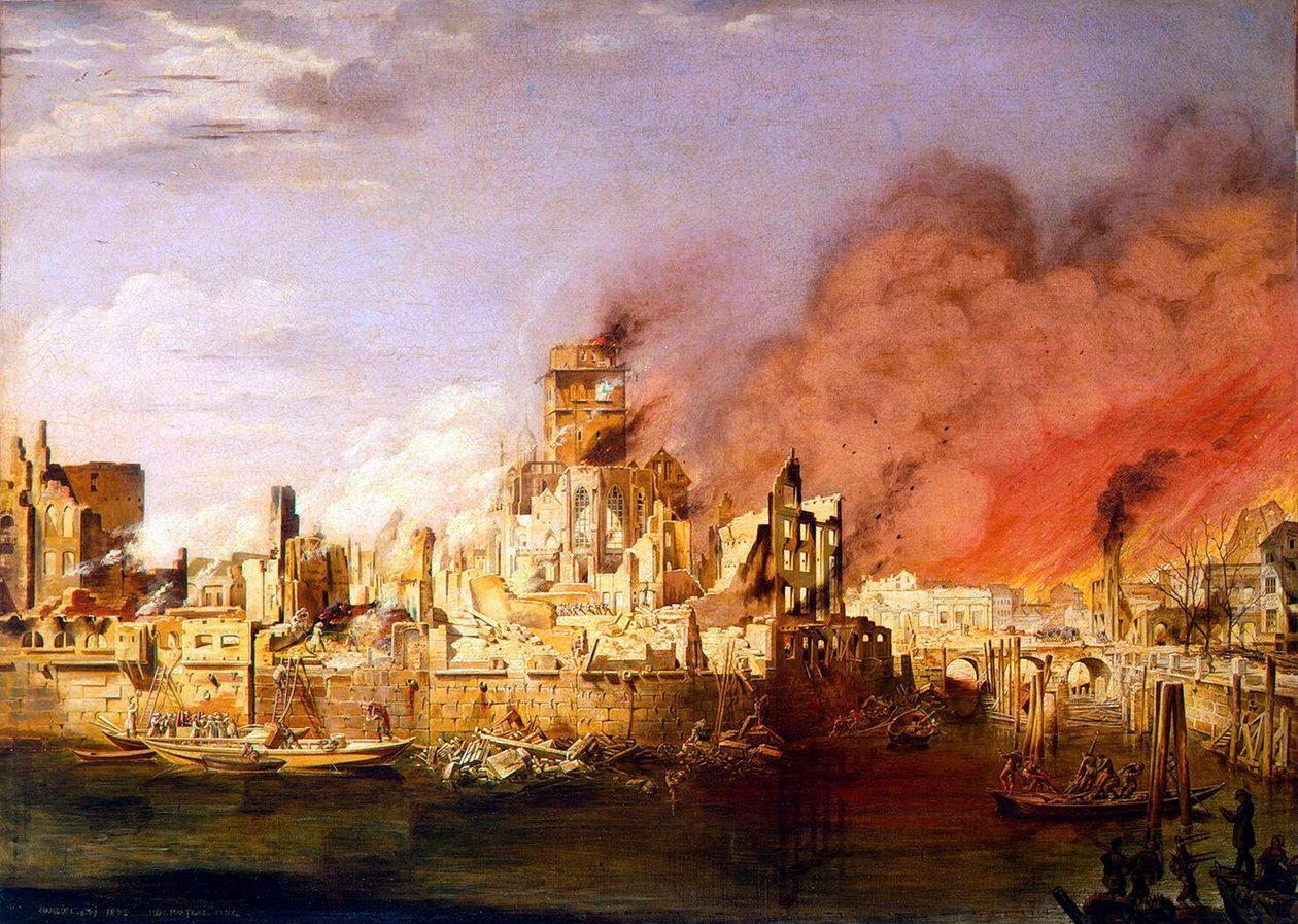 Den store brannen i Hamburg 5. mai 1842