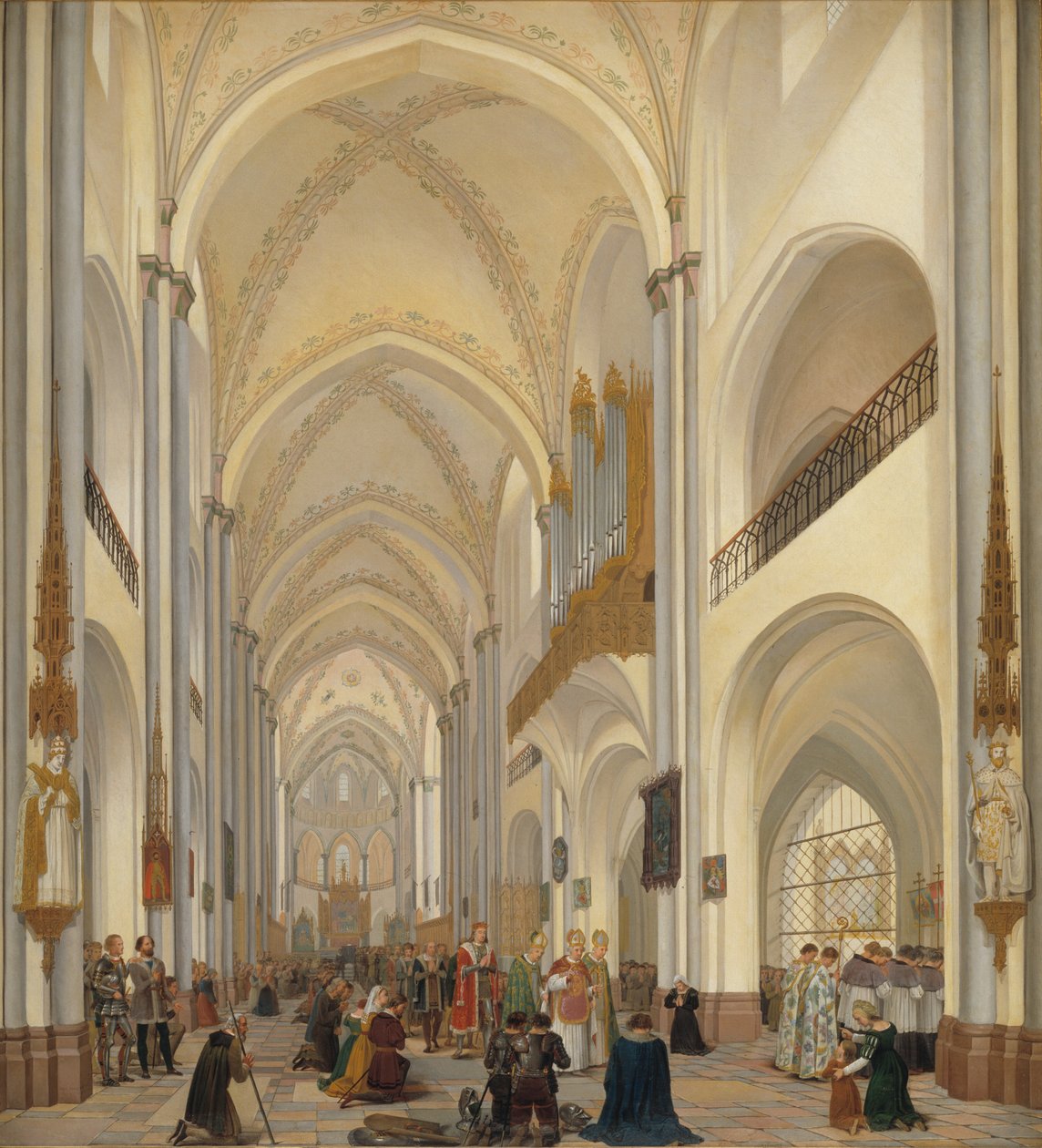 Interiøret i Roskilde domkirke av Ditlev Martens