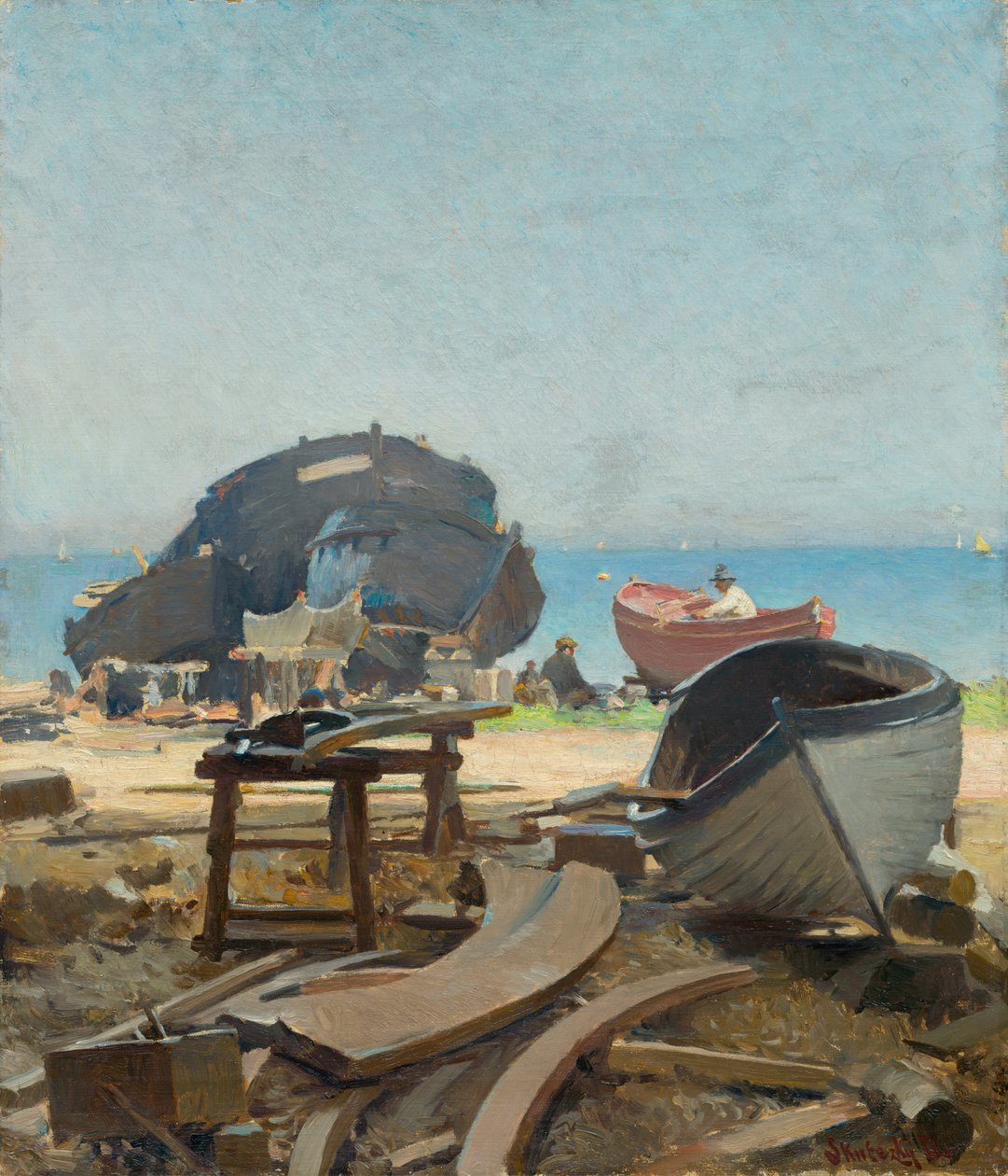 Bygging av fiskebåter. Capo d