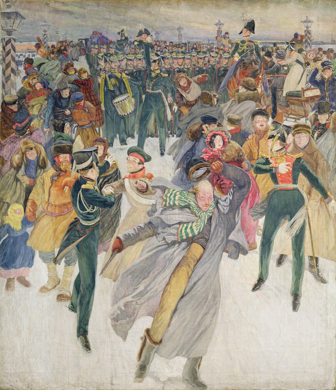 The Decembrist Revolt (tempera på lerret) av Dmitri Nikolayevich Kardovsky