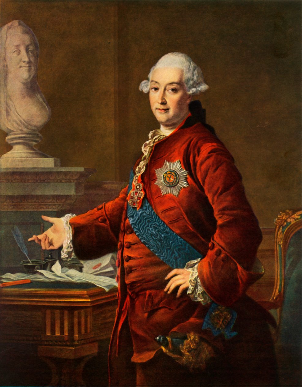 Portrett av Alexander Mikhailovich Golitsyn, 1772, 1965. av Dmitri Grigorievich Levitsky