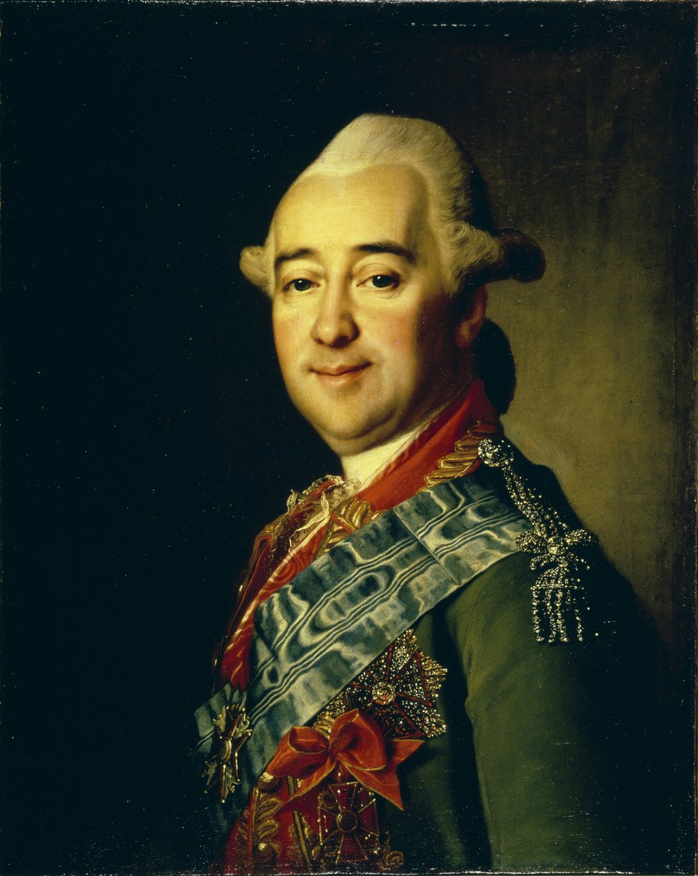 Portrett av general Mikhail Krechetnikov 1729-1793, 1770p av Dmitri Grigorievich Levitsky