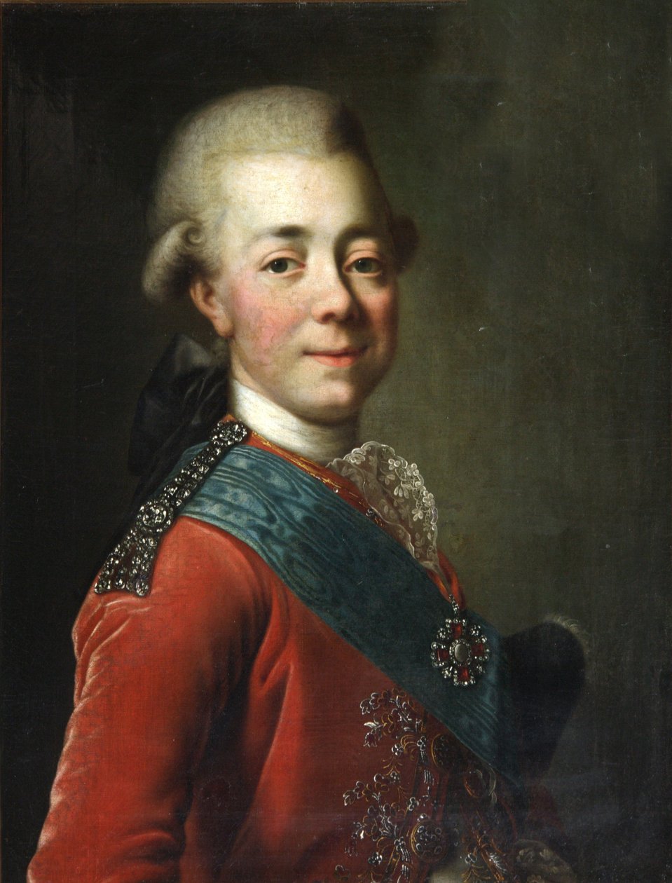 Portrett av storhertug Pavel Petrovich 1754-1801, 1770-tallet av Dmitri Grigorievich Levitsky