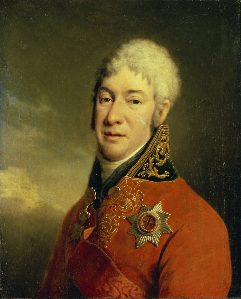 Portrett av Ivan Vladimirovich Lopukhin 1756-1816, filosof, mystiker, forfatter og humanitær, 1802-1804 av Dmitri Grigorievich Levitsky