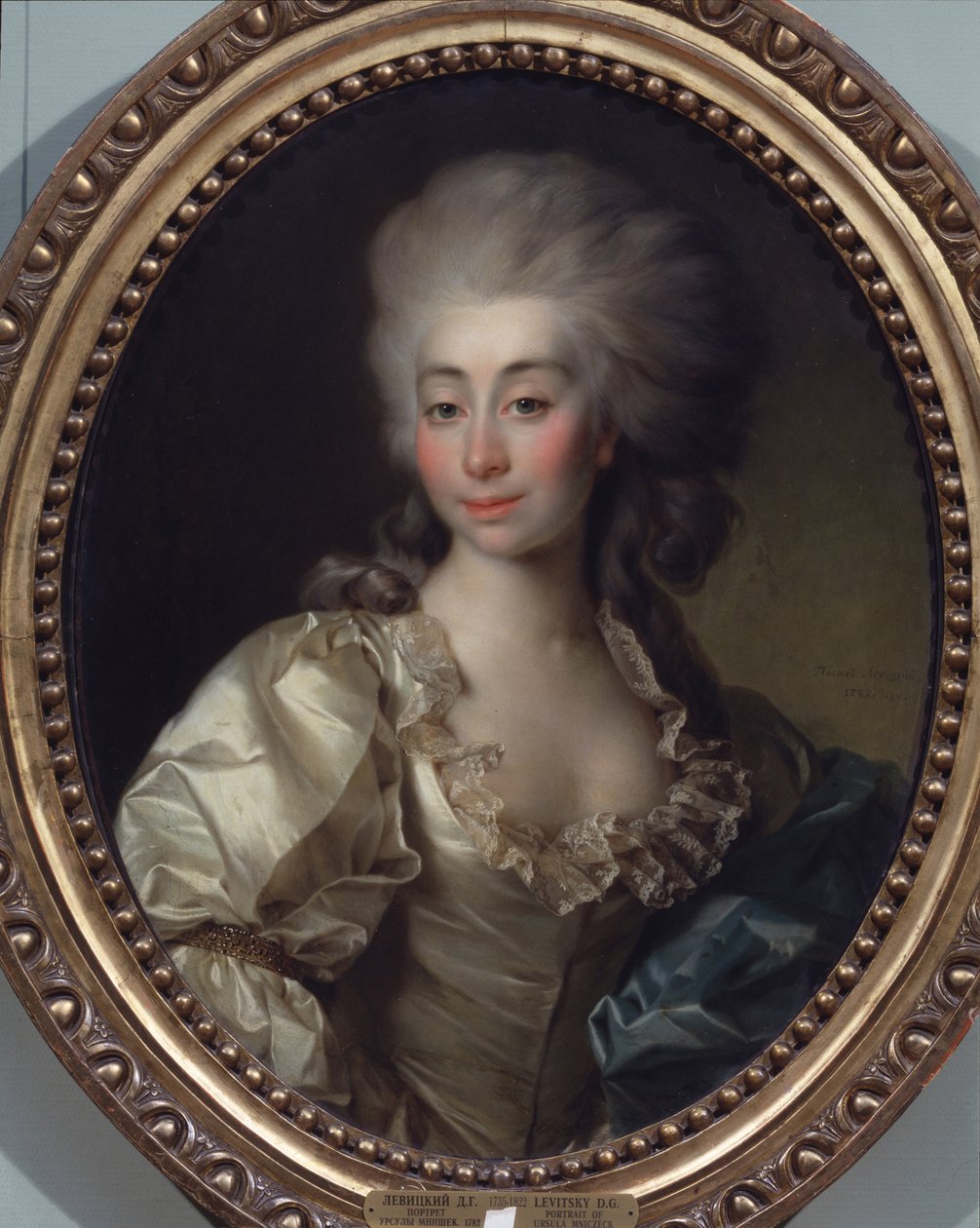 Portrett av Ursula Mniszeck, 1782 av Dmitri Grigorievich Levitsky