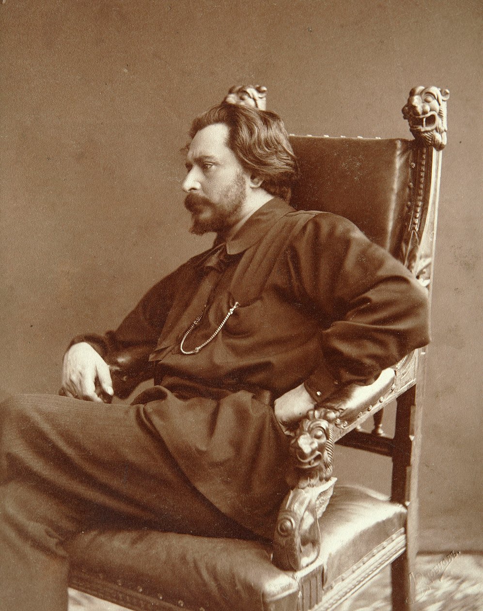 Leonid Andreyev, russisk forfatter, tidlig på 1900-tallet av Dmitri Spiridonovich Zdobnov