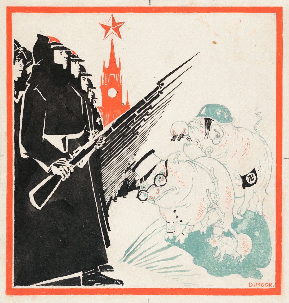 Nazisvin stoppet ved portene til Kreml av den røde hæren, 1941-1943. av Dmitri Stachievich Moor