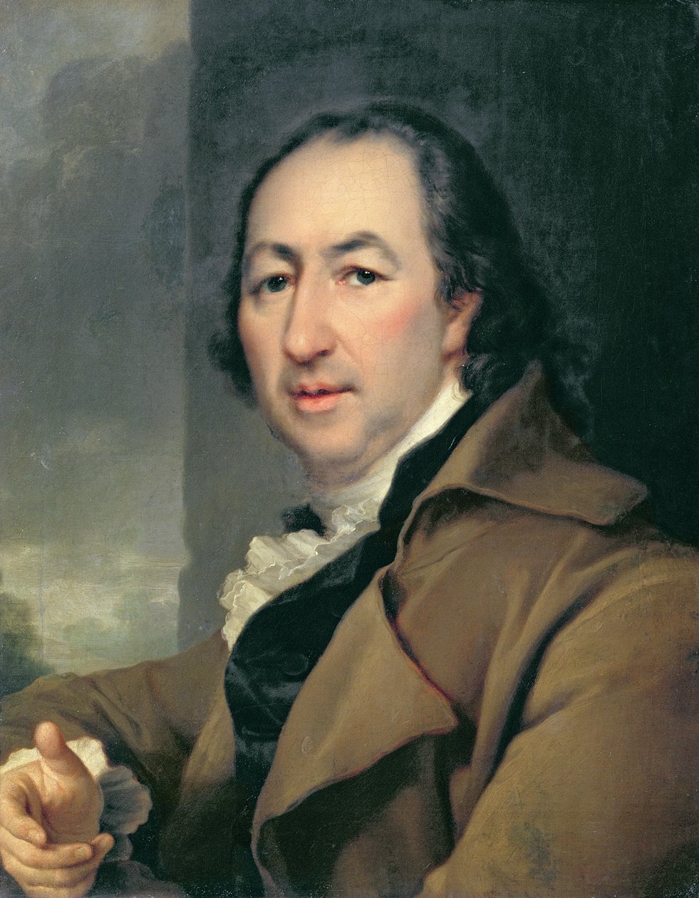 Portrett av den russiske forfatteren Nikolai Ivanovich Novikov, 1797 (1744-1818) av Dmitri Grigorievich Levitsky