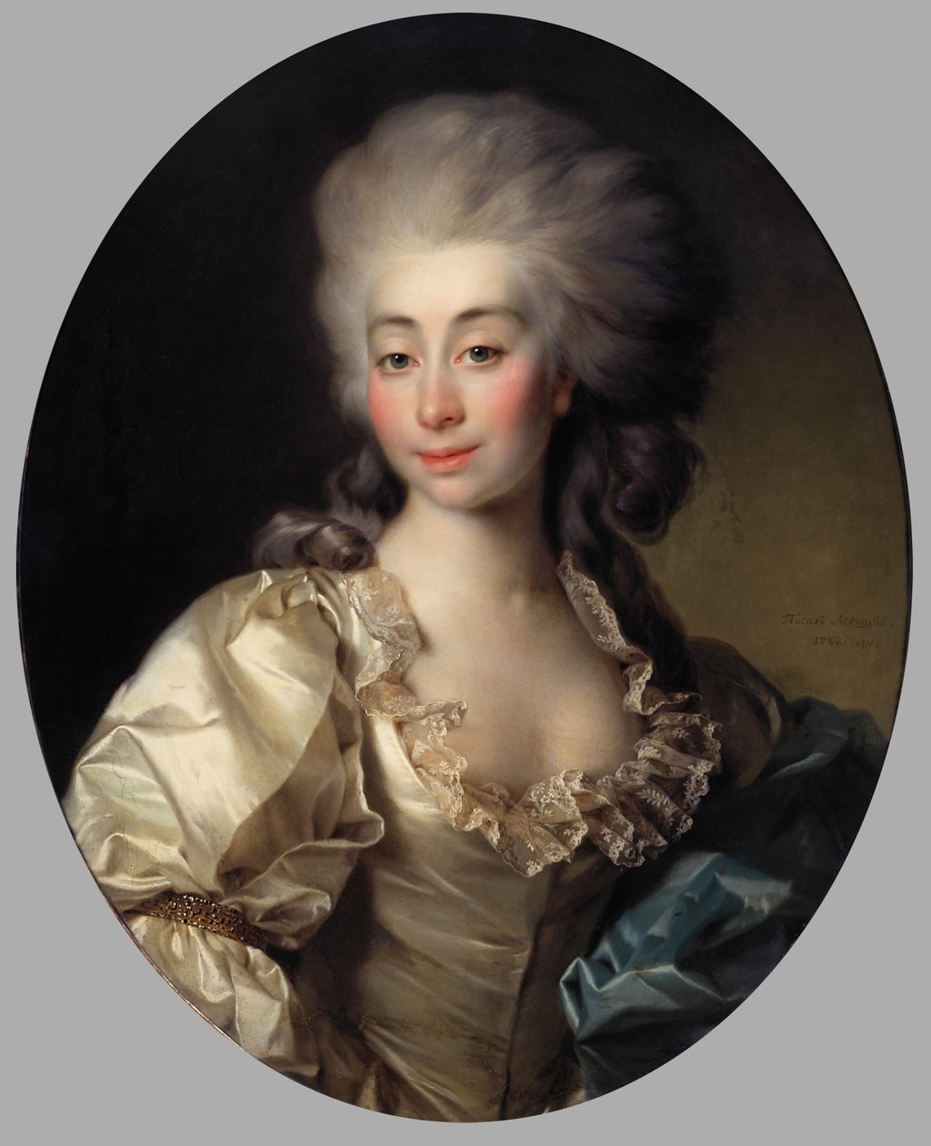 Portrett av grevinne Ursula Mniszek av Dmitry Levitzky