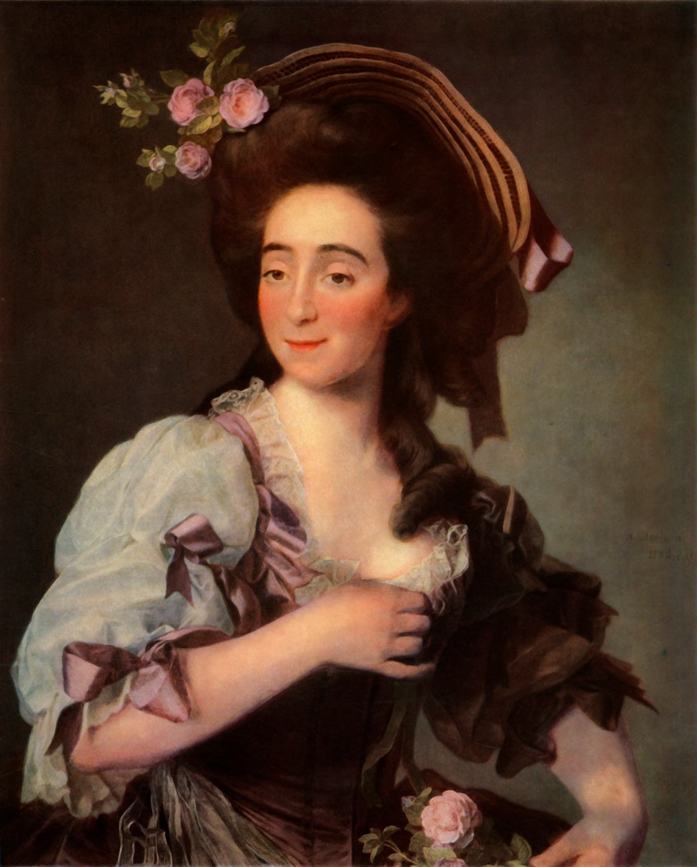 Portrett av Anna Davie Bernuzzi, 1782, 1965. av Dmitri Grigorievich Levitsky