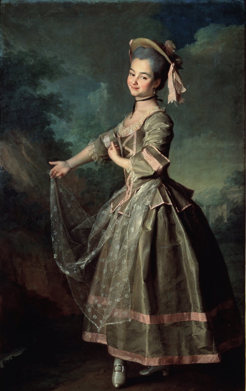 Portrett av Ekaterina Nelidova, 1773 av Dmitri Grigorievich Levitsky