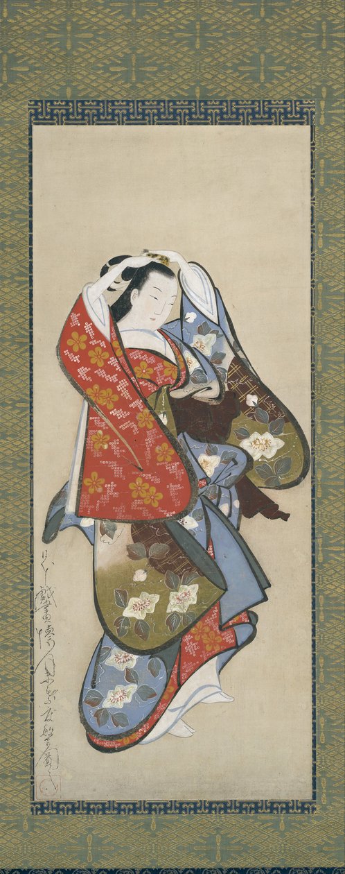 Vakker kvinne, 1700-tallet. av Dohan Kaigetsudo