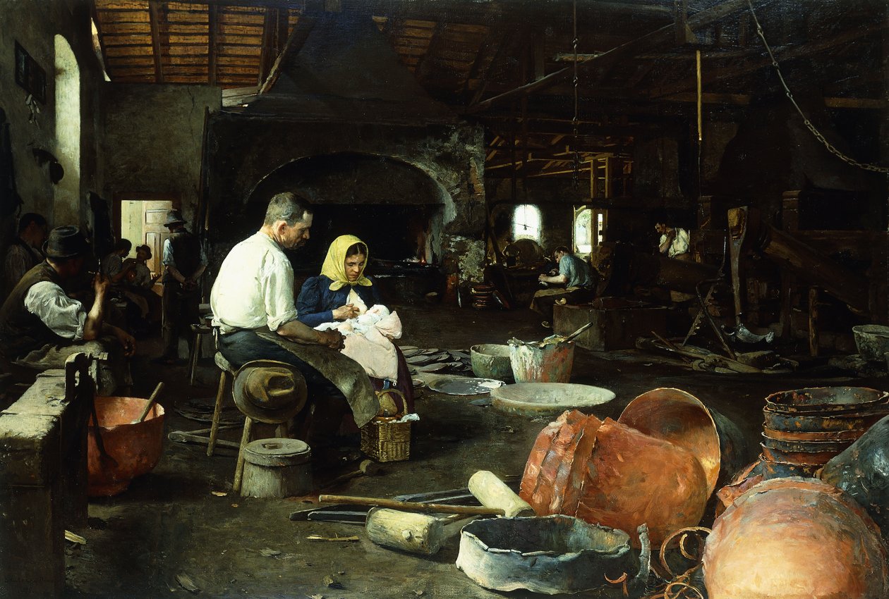 Støperiet, 1899 av Dome or Dominik Skutezky