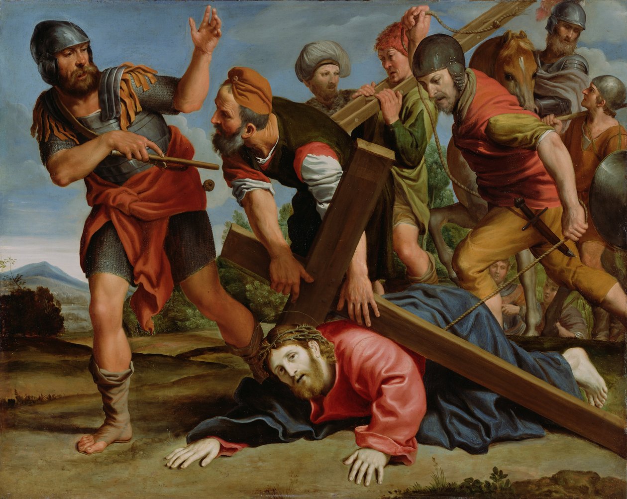 Veien til Golgata av Domenichino