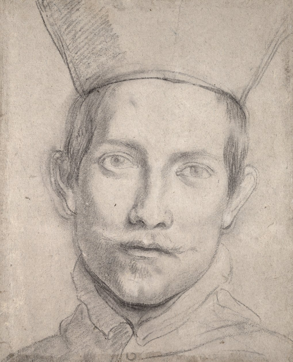 Portrett av en kardinal (svart kritt på papir) av Domenichino