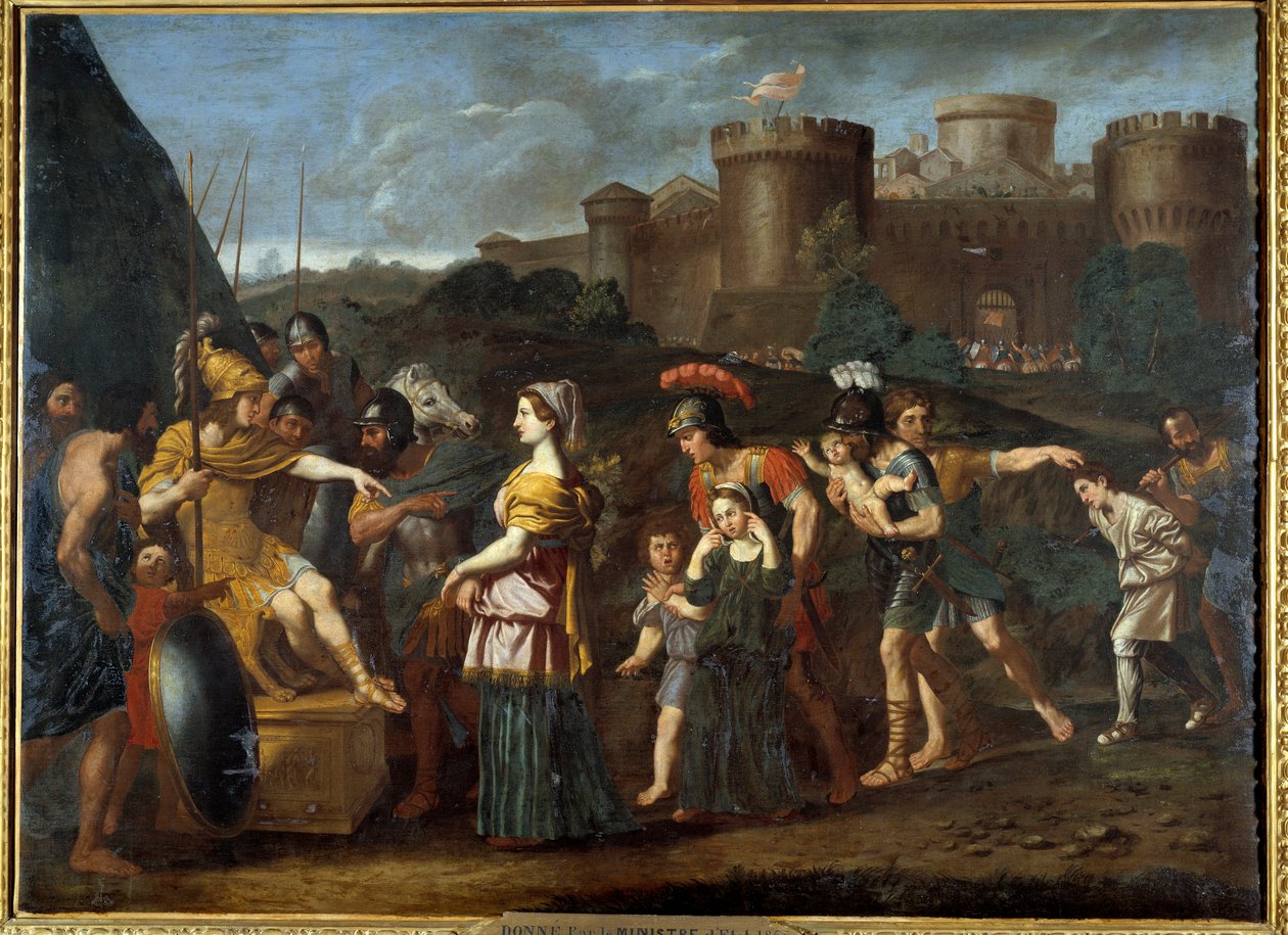 Alexanders nåde. Maleri av Domenico Zampieri dit The Dominiquin (1581-1641) av Domenichino