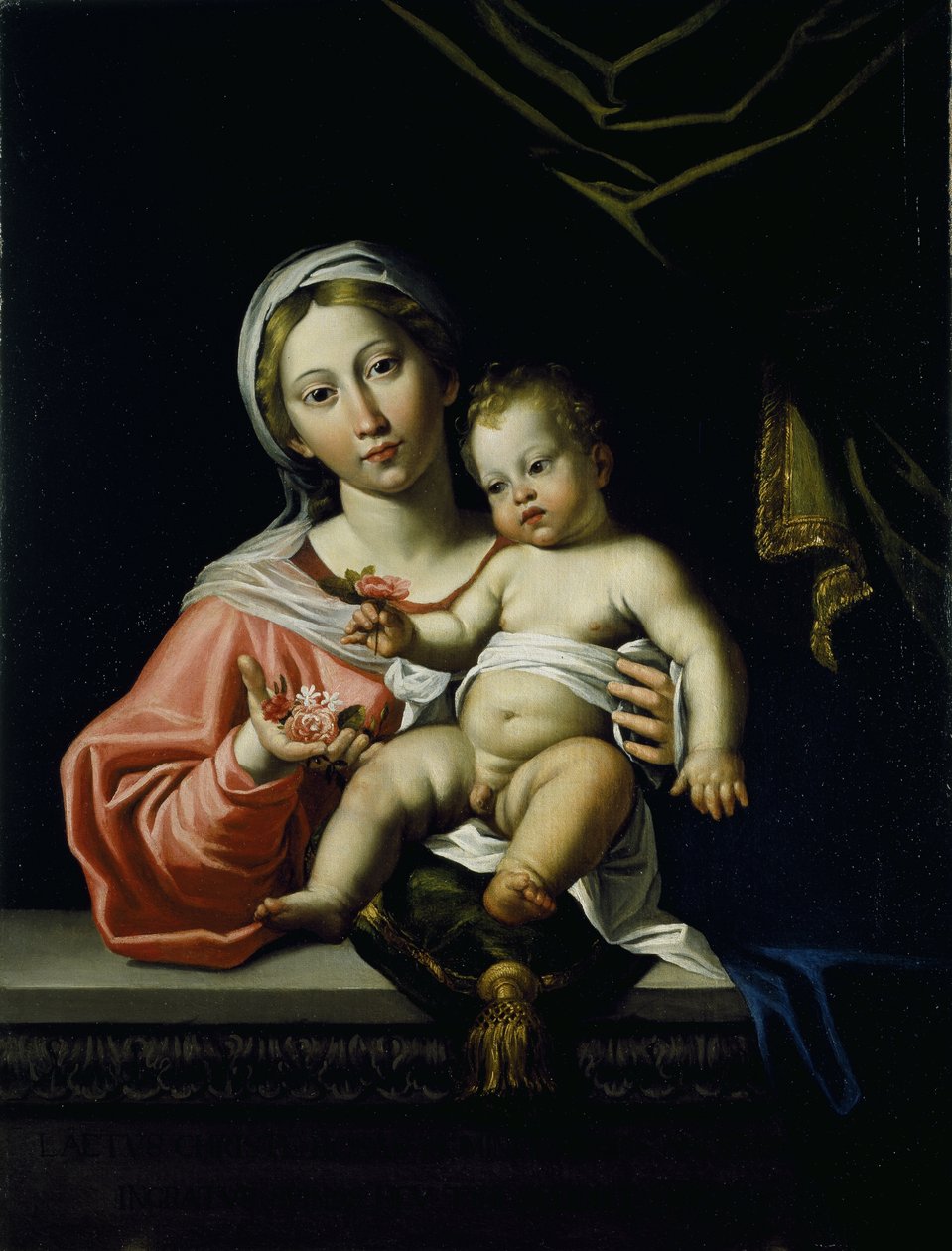 Madonna della Rosa, før 1627 (olje på lerret) av Domenichino