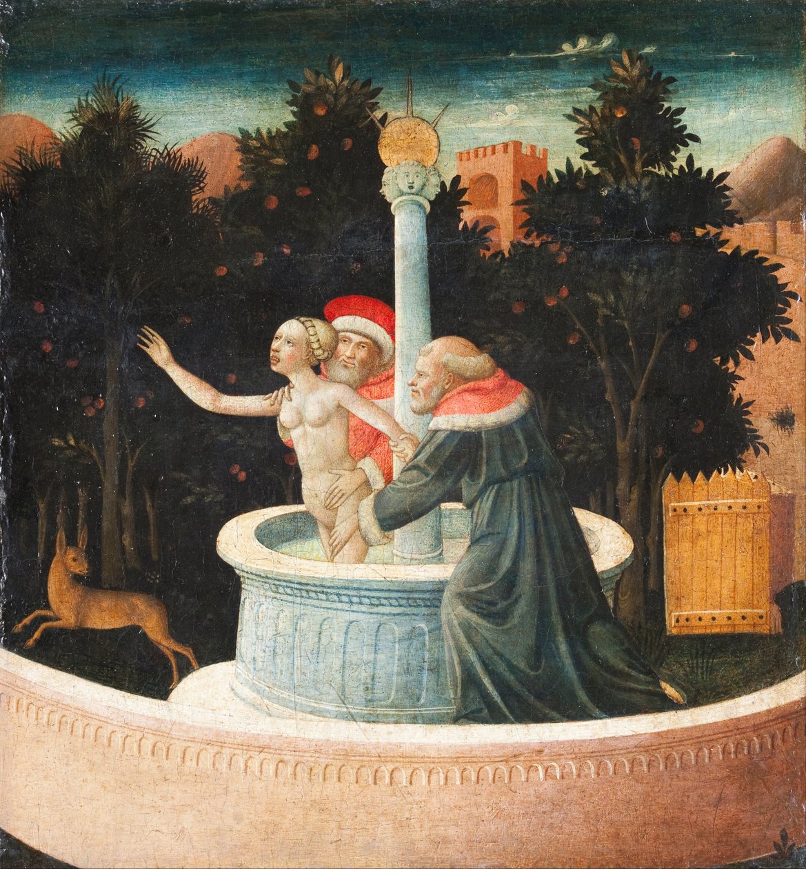 Susanna og de eldste av Domenico di Michelino