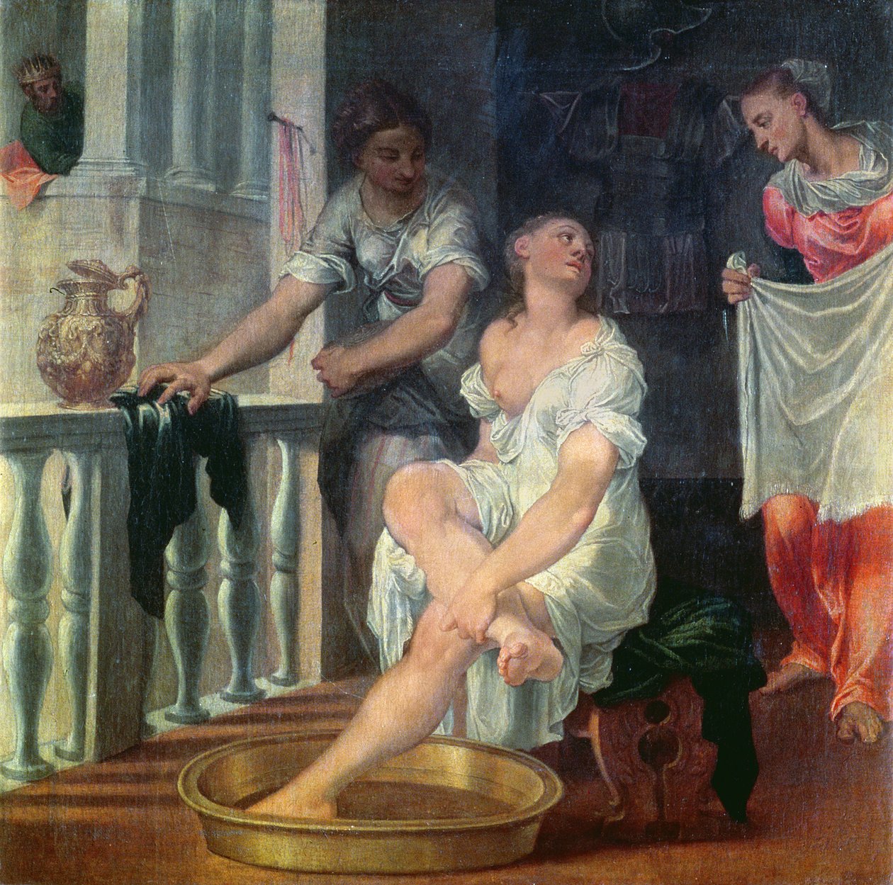 Bathsheba Bading, ca. 1550 av Domenico Brusasorci