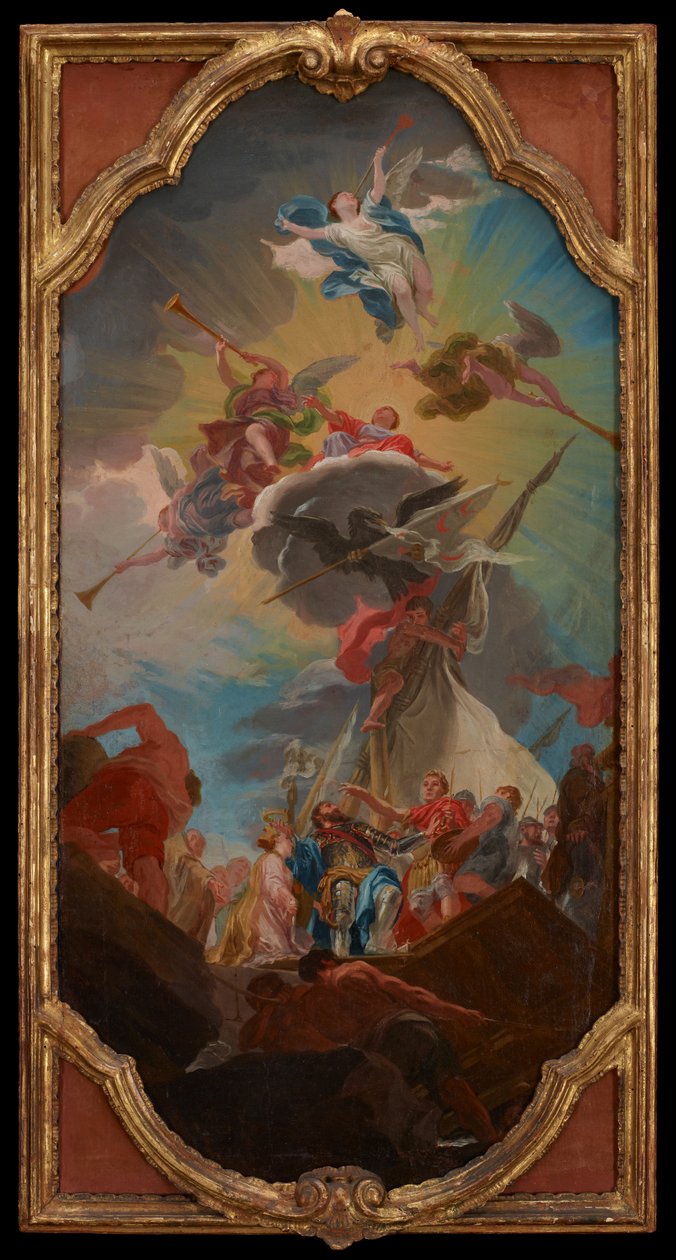 The Glorification of Andrea Doria, ca. 1750-68 av Domenico Corvi