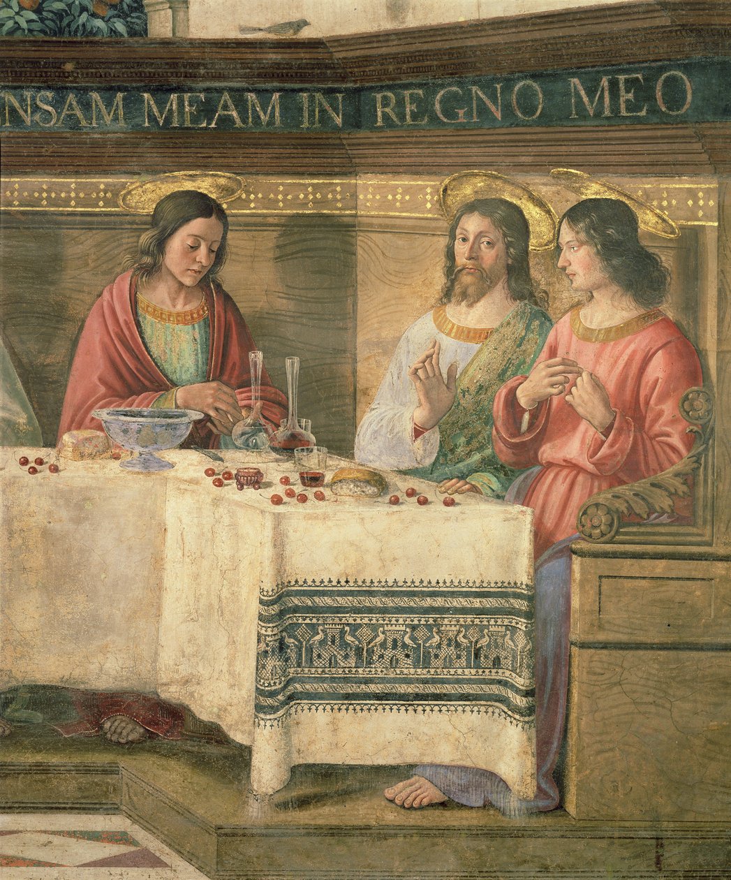 Detalj fra nattverden av Domenico Ghirlandaio