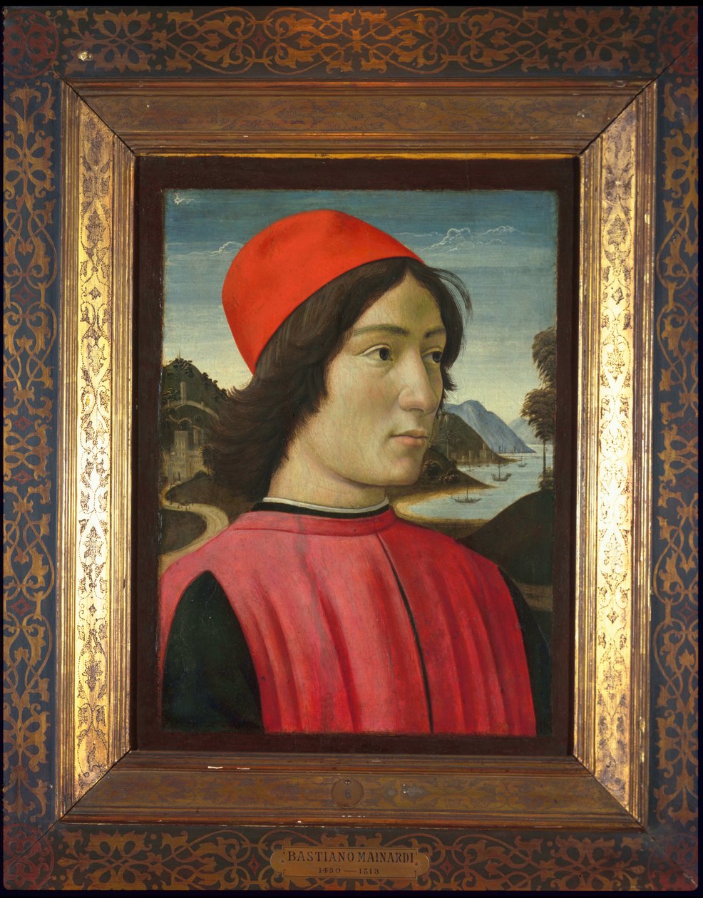 Portrett av en mann, ca. 1490 (tempera på panel) av Domenico Ghirlandaio