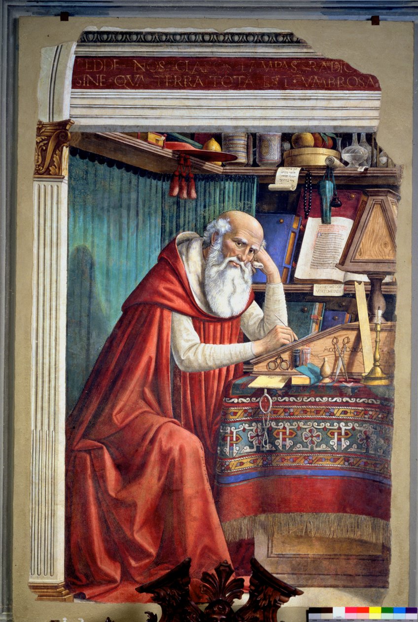 St. Jerome in his Study, 1480 (se 44344 for detaljer) av Domenico Ghirlandaio